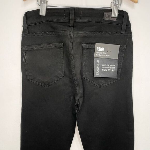 Paige Black Denim Jeans - Picture 4 of 7